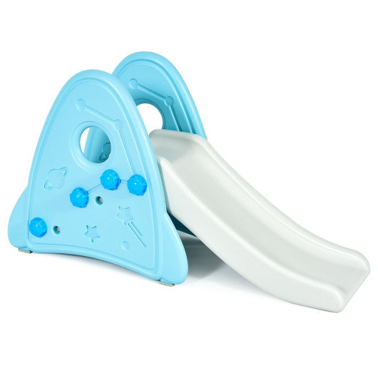 Freestanding Baby Slide Indoor First Play Climber Slide Set for Boys Girls -Blue