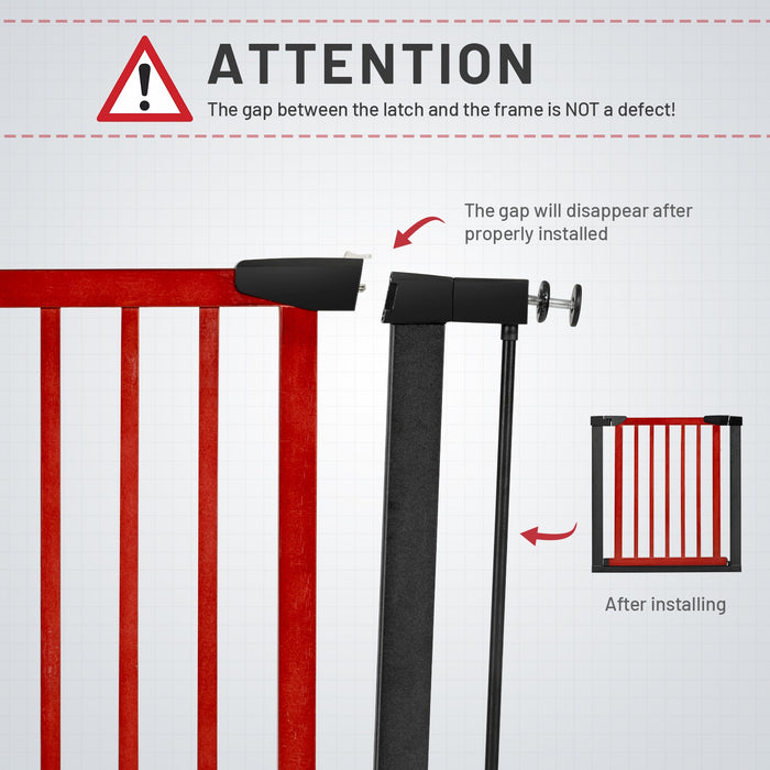 Extendable Safety Gate for Baby and Pet-Red