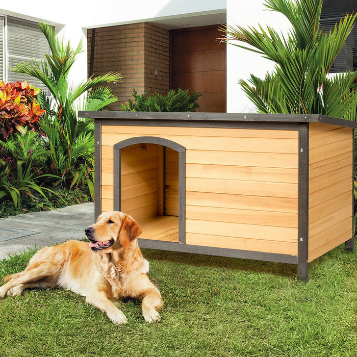 Wood Extreme Weather Resistant Pet Log Cabin-L