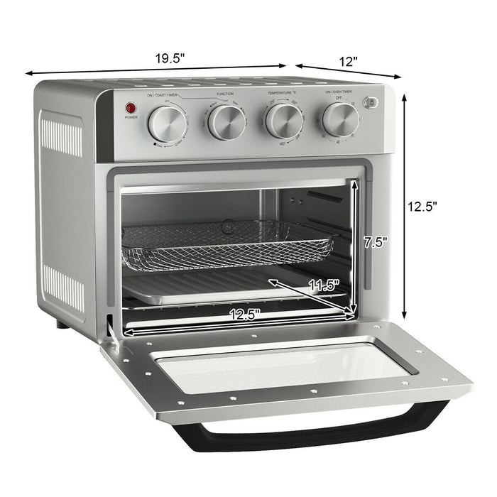 Dehydrate Convection Air Fryer Toaster Oven with 5 Accessories