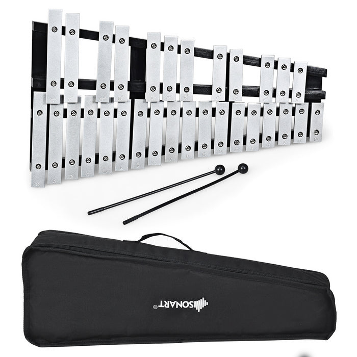 Foldable Aluminum Glockenspiel Xylophone 30 Note with Bag