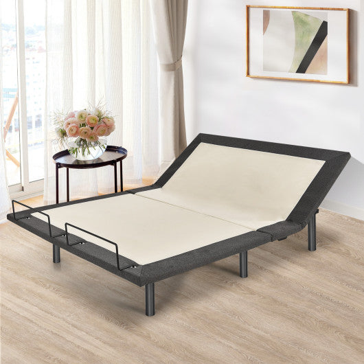 Queen Size Adjustable Bed Base Electric Bed Frame with Massage Modes