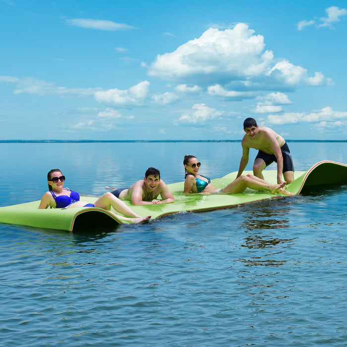 12â€™ x 6â€™ 3 Layer Floating Water Pad-Green