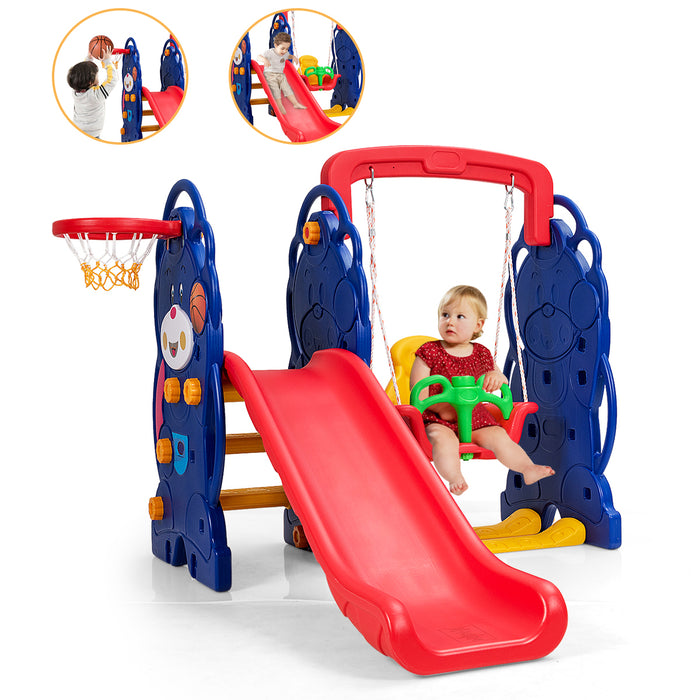 3-in-1 Toddler Climber and Swing Playset