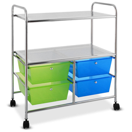 4 Drawers Rolling Storage Cart