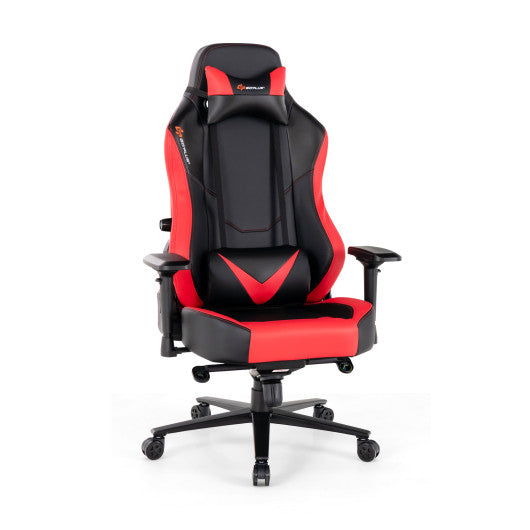 360Â° Swivel Computer Chair with Casters for Office Bedroom-Red