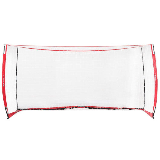 6/8/12 Feet Durable Bow Style Soccer Goal Net with Bag-12' x 6'