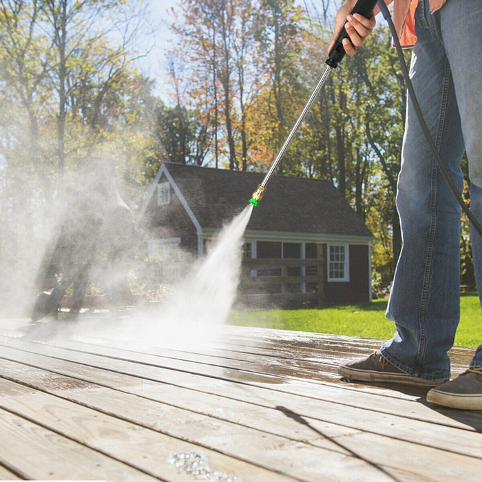 3500PSI Electric Pressure Washer with Wheels-Green