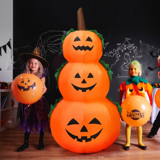 6 Feet Halloween Inflatable Stacked Pumpkins