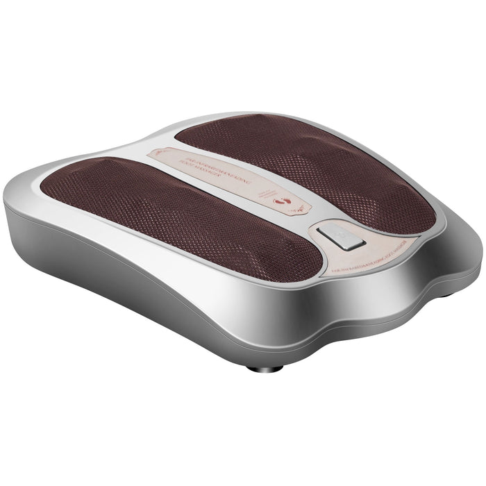 Shiatsu Heated Electric Kneading Foot and Back Massager-Silver