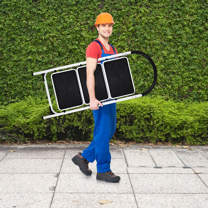 Heavy Duty Industrial Lightweight Folding Stool 3 Step Ladder