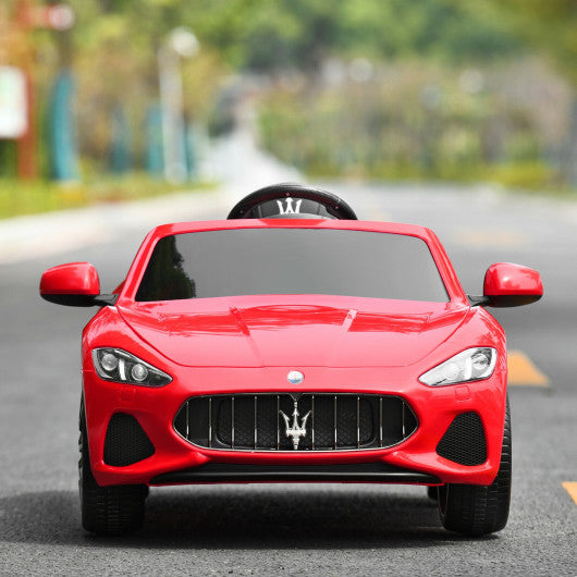 12V Kids Ride On Car Licensed Maserati GranCabrio with Remote Control-Red