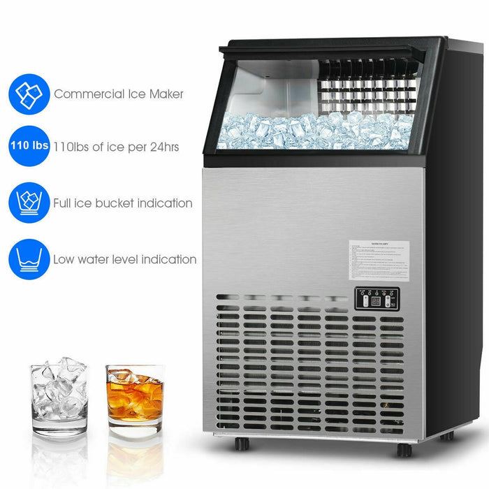 Portable Built-In Stainless Steel Commercial Ice Maker