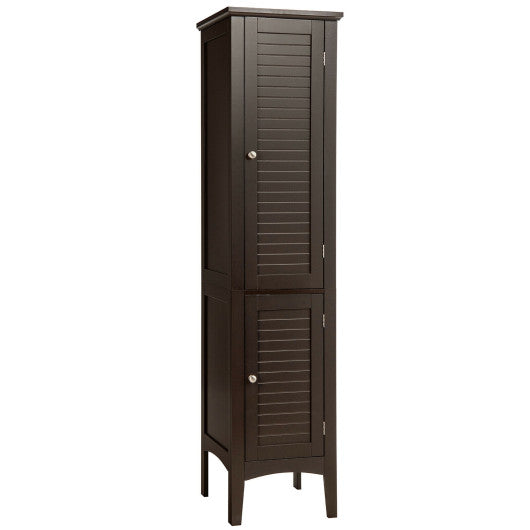 Freestanding Bathroom Storage Cabinet for Kitchen and Living Room-Coffee