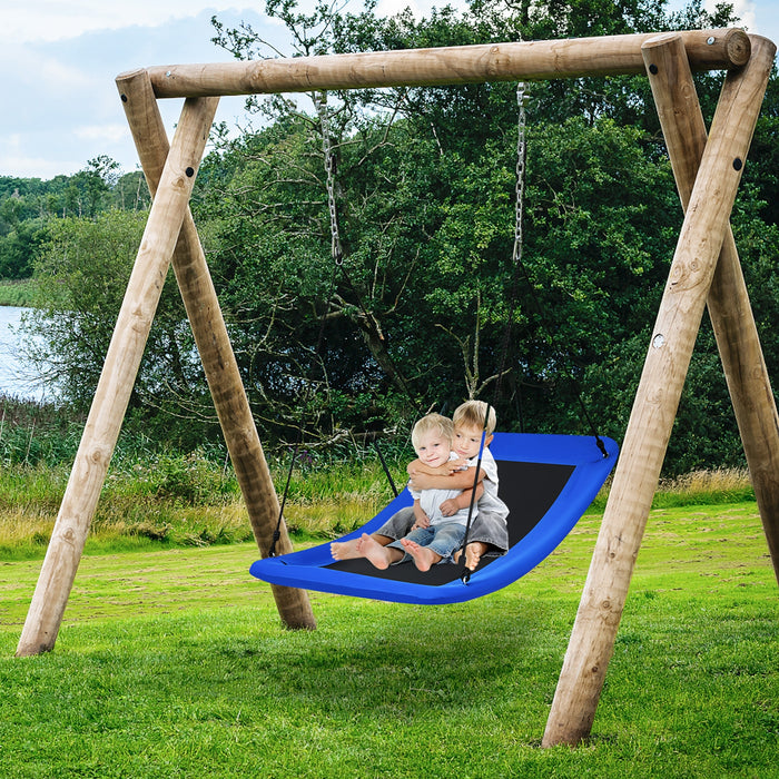 700lb Giant 60 Inch Platform Tree Swing for Kids and Adults-Blue