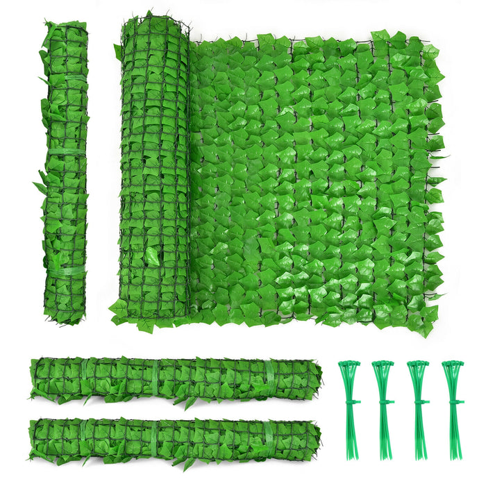 4 Pieces 118 x 39 Inch Artificial Ivy Privacy Fence for Fence and Vine Decor