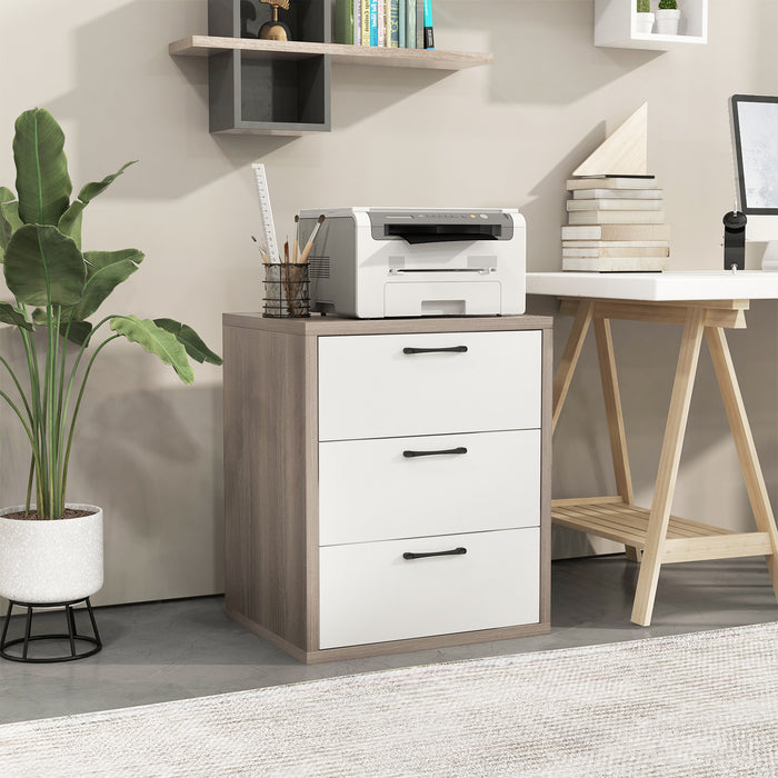 3 Slide-out Drawers Modern Dresser with Wide Storage Space