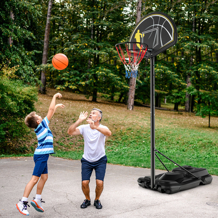 4.25-10 Feet Portable Adjustable Basketball Goal Hoop System