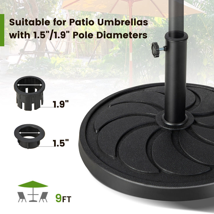 40LBS 21.5Inch Round Outdoor Umbrella Base