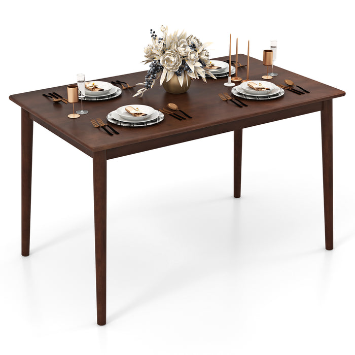 48 Inches Wooden Dining Table for 4 People-Brown