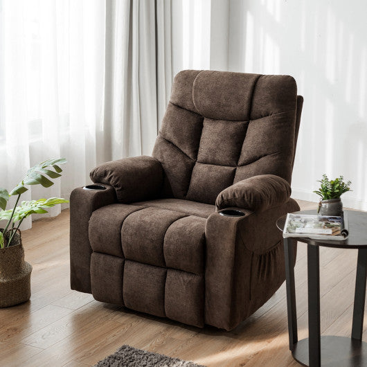 Electric Power Lift Recliner Massage Sofa-Brown