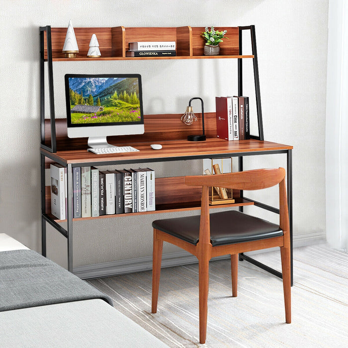 47-Inch Computer Desk Writing Study Table Workstation-Coffee