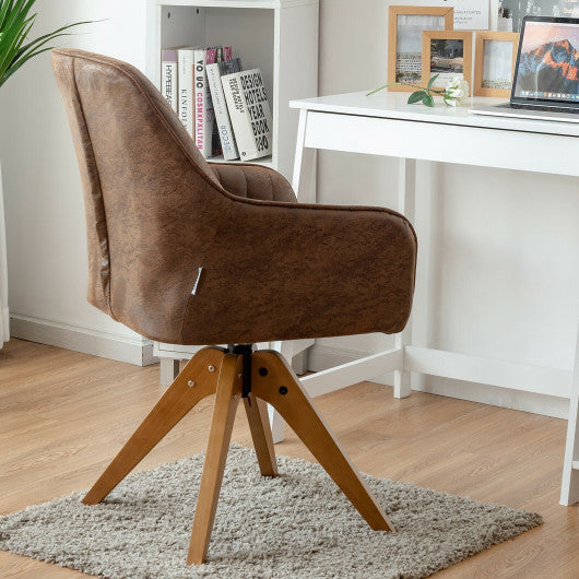 Mid Century Hot-Stamping Cloth Swivel Accent Chair