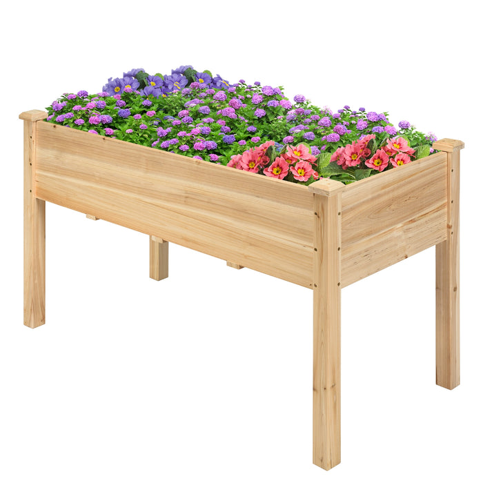 49â€™â€™ x 23â€™â€™ x 30â€™â€™  Wooden Raised Vegetable Garden Bed