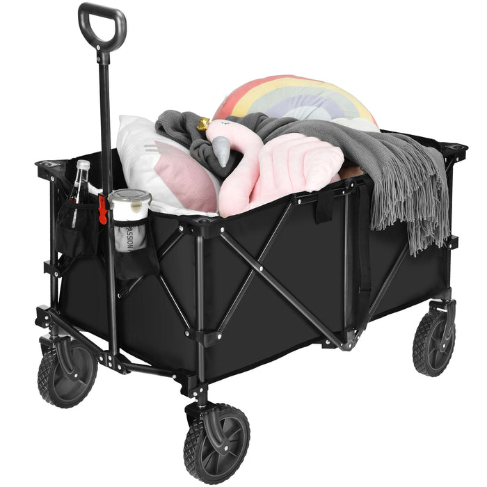 Outdoor Utility Garden Trolley Buggy -Black