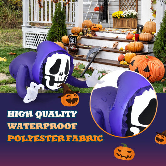 4 Feet Halloween Inflatable Ghost with Built-in LED Lights