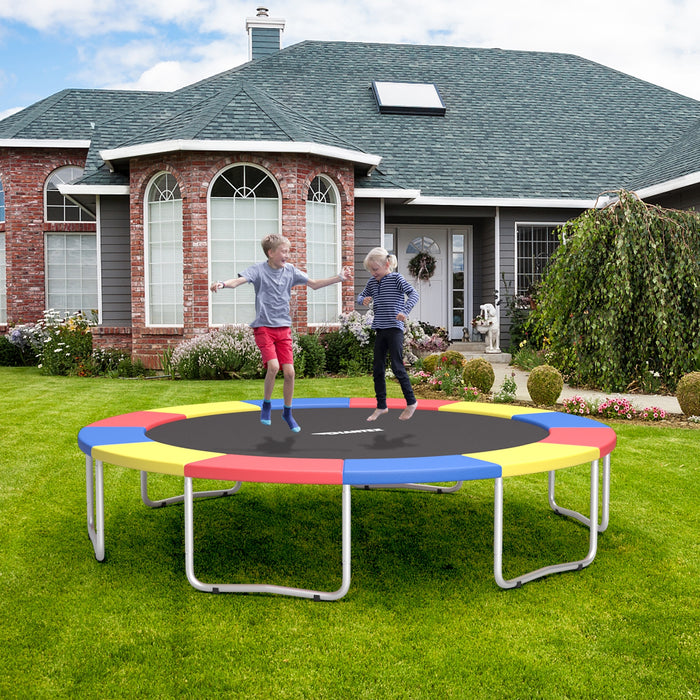 10 Feet Universal Spring Cover Trampoline Replacement Safety Pad-Multicolor