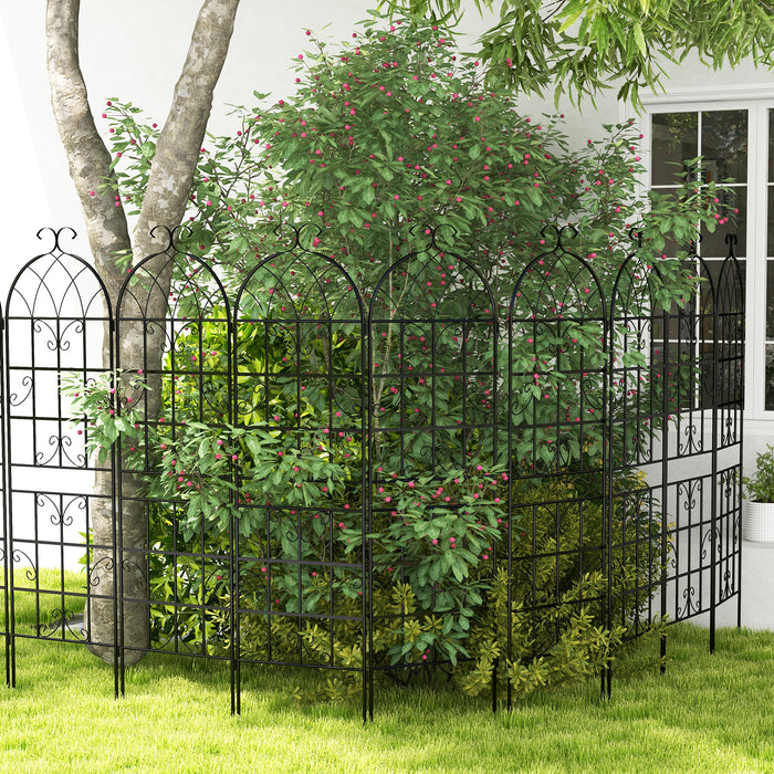 2/4 Pack 71 x 20 Inch Metal Garden Trellis for Climbing Plants-Set of 4