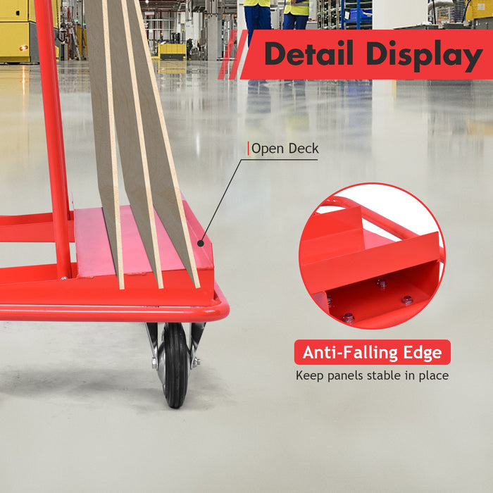 Handling Heavy Duty Sheetrock Sheet Panel Service Cart