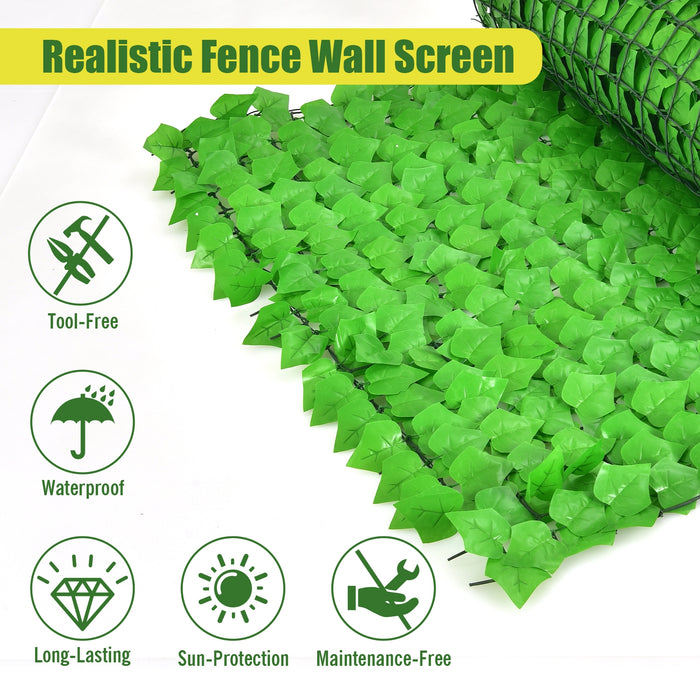 118 x 39 Inch Artificial Ivy Privacy Fence for Fence and Vine Decor