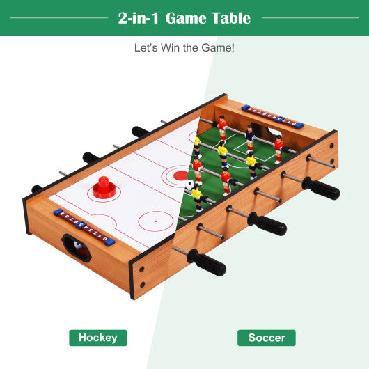 2-in-1 Indoor/Outdoor Air Hockey Foosball Game Table