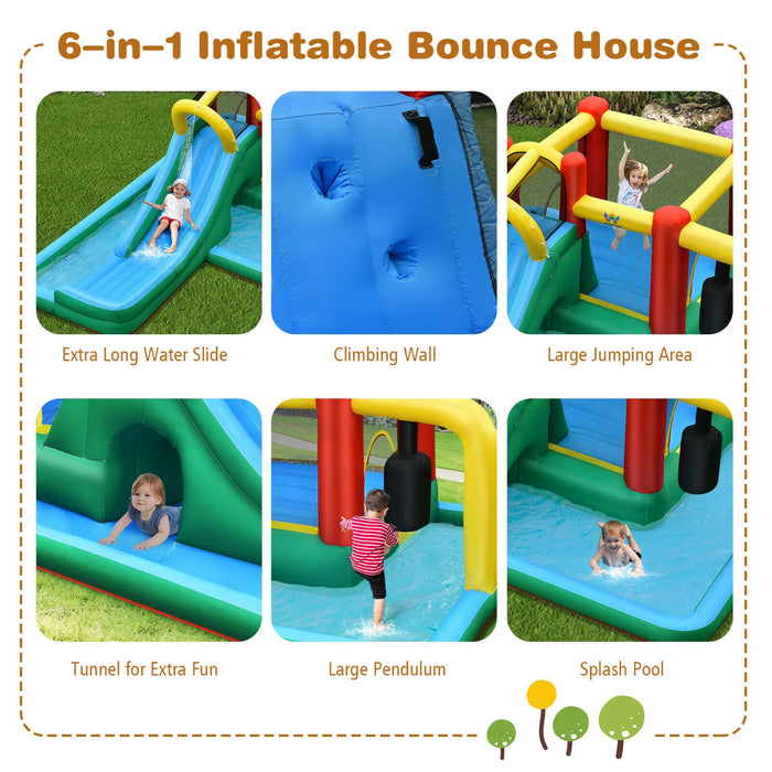 Slide Water Park Climbing Bouncer Pendulum Chunnel Game without Air-blower