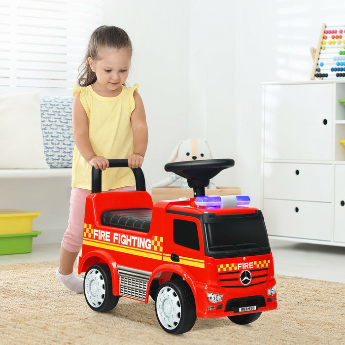 Licensed Mercedes Benz Kids Fire Engine Racer-Red