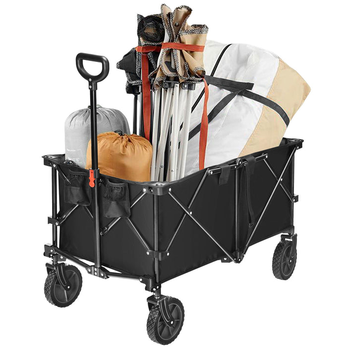 Outdoor Utility Garden Trolley Buggy -Black