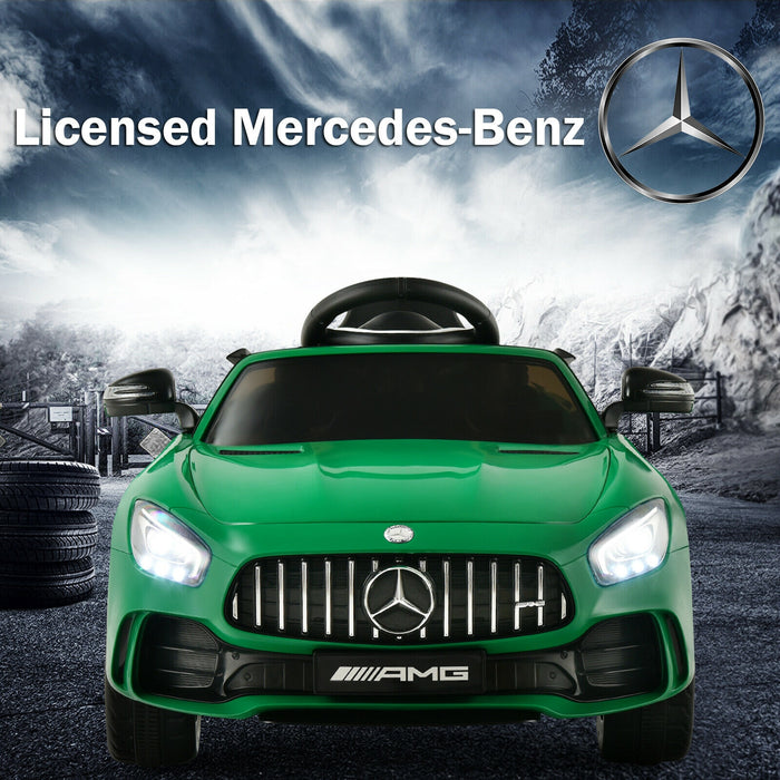 12V Licensed Mercedes Benz Kids Ride-On Car with Remote Control-Green