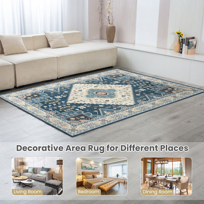 Faux Wool Fabric Area Rugs Doormat-M