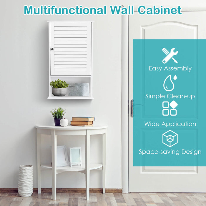 27.5 Inch H Wall Hanging Bathroom Storage Cabinet