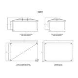 Venus - Gazebo Polycarbonate Roof, 10' X 14' / 12' X 14' / 12' X16'