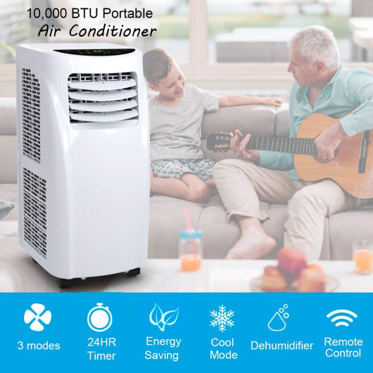 3-in-1 8000 BTU Portable Air Conditioner and Dehumidifier