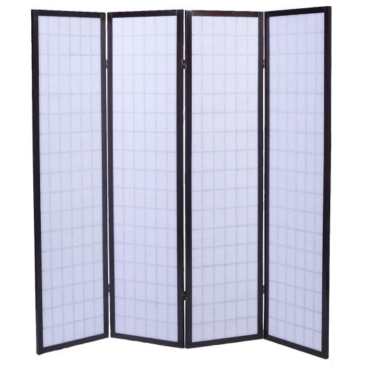 4 Panels Cherry Solid Wood Room Screen