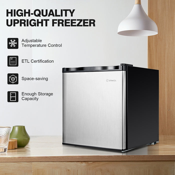 1.1 cu.ft. Compact Single Door Mini Upright Freezer