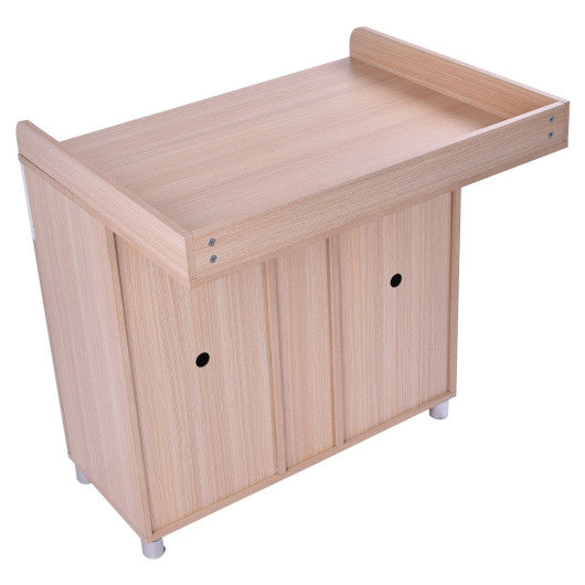 Baby Changing Table Nursery Diaper Station with 2 Drawers