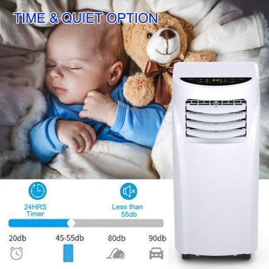 3-in-1 8000 BTU Portable Air Conditioner and Dehumidifier