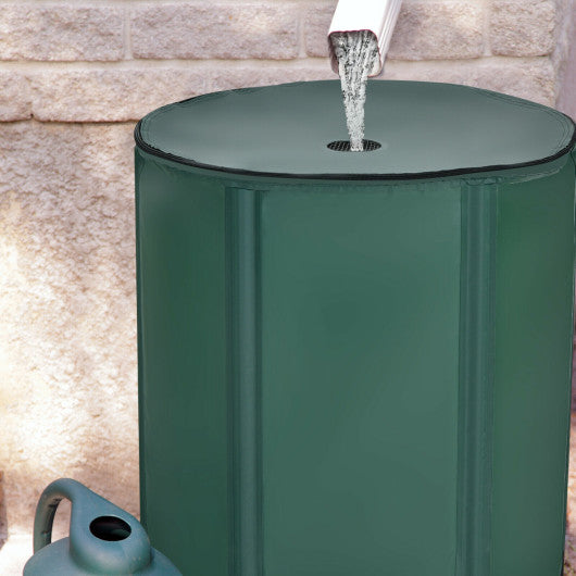 60 Gallon Portable Collapsible Rain Barrel Water Collector for Watering