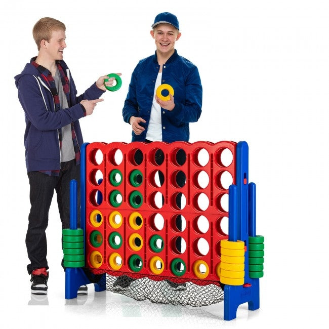 4-to-Score Giant Game Set with Net Storage-Blue