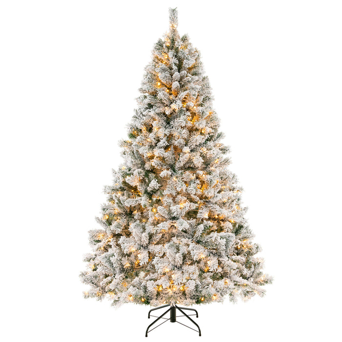 6/7/8 Feet Artificial Xmas Tree 3-Minute Quick Shape-7 ft